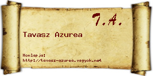 Tavasz Azurea névjegykártya